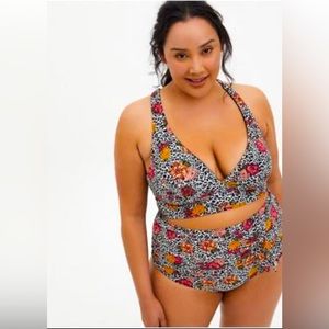 TORRID Flower Leopard Bikini